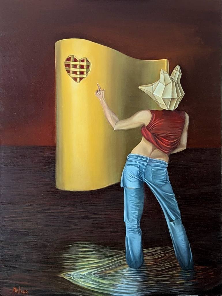 Forbidden Love – Original Oil Painting Painting by Mylene Art