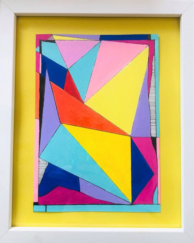 Original Cubism Abstract Painting by Alison O'Farrell