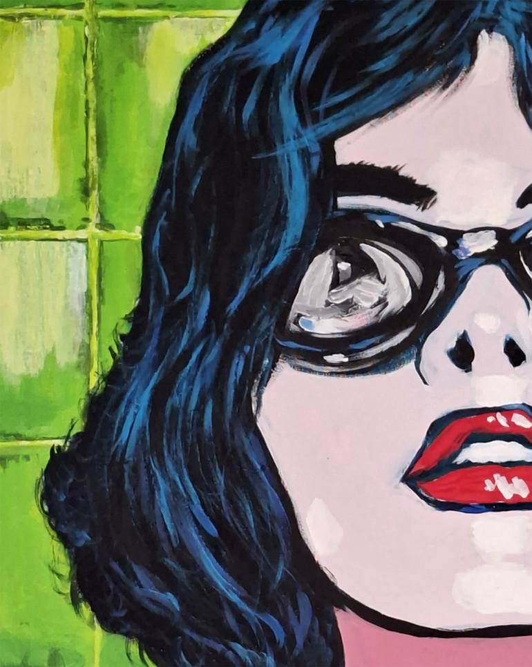 Original Pop Art Women Painting by Xavier Perez