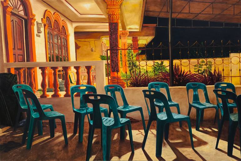 Original Landscape Painting by Hari Sito | Photorealism Art on Canvas | The Night after Party II