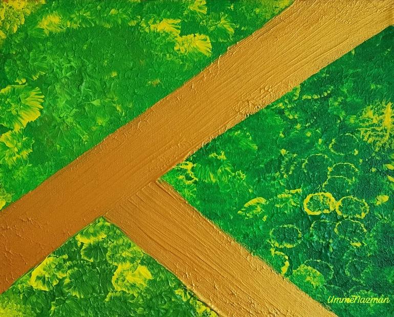 Original Landscape Painting by Illuminated Art Studio | Abstract Expressionism Art on Canvas | Where Grace Turns The Journey Into A Way