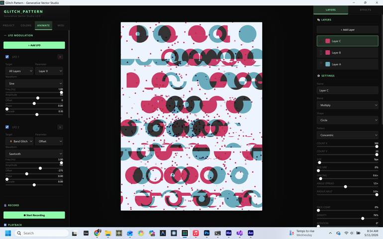 Original Algorithmic Abstract Digital by Daniel Deluna