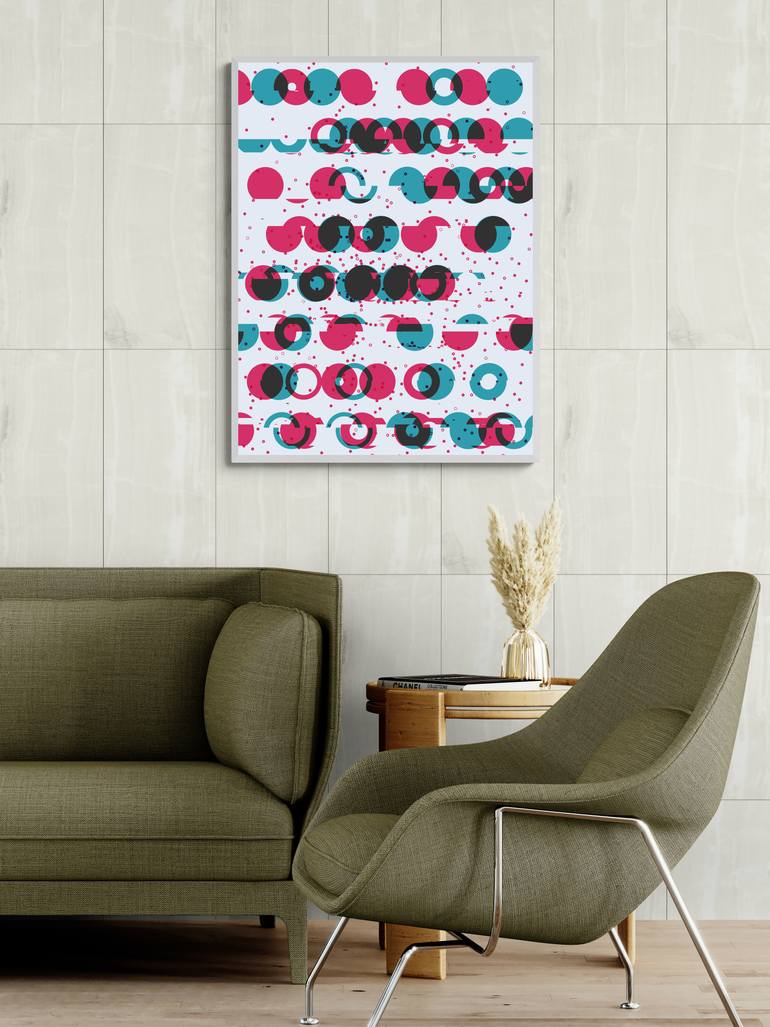 Original Algorithmic Abstract Digital by Daniel Deluna