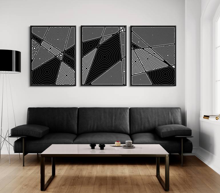 Original Algorithmic Abstract Digital by Daniel Deluna