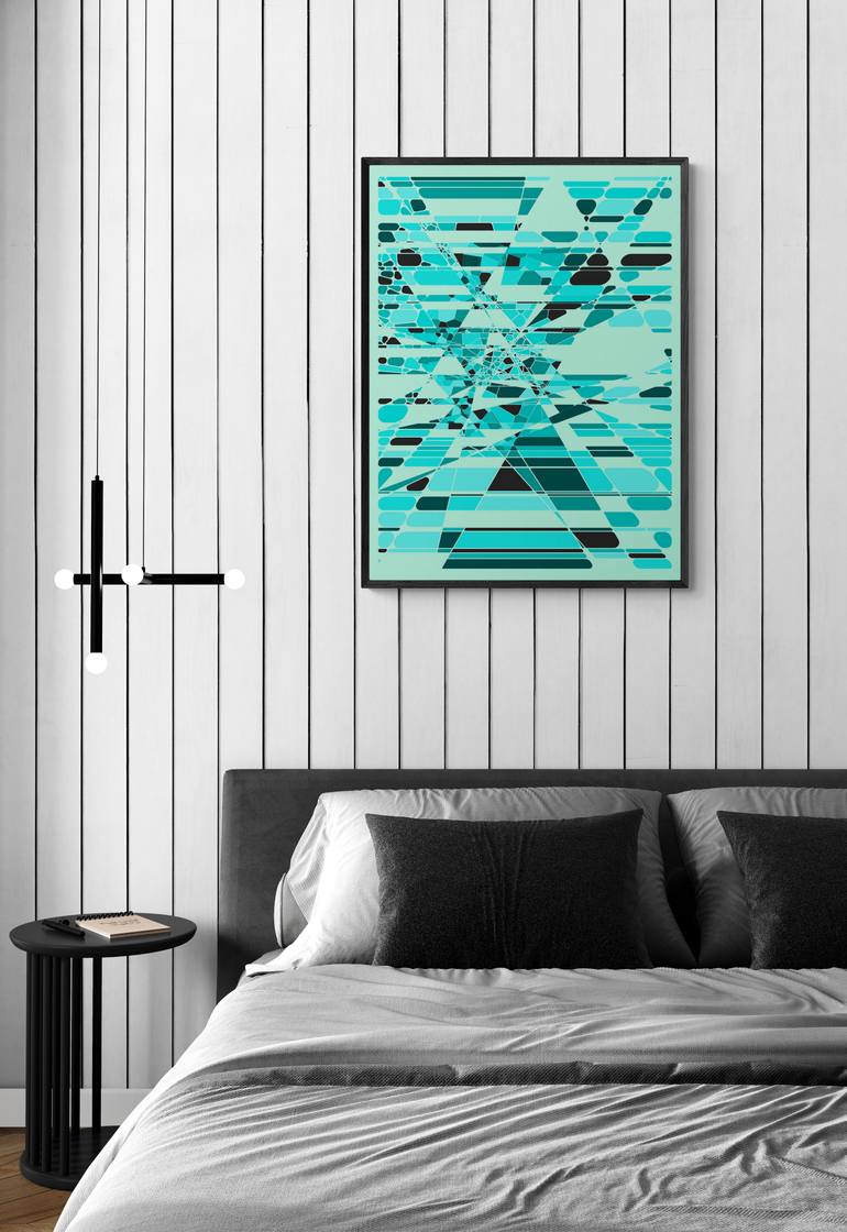 Original Algorithmic Abstract Digital by Daniel Deluna