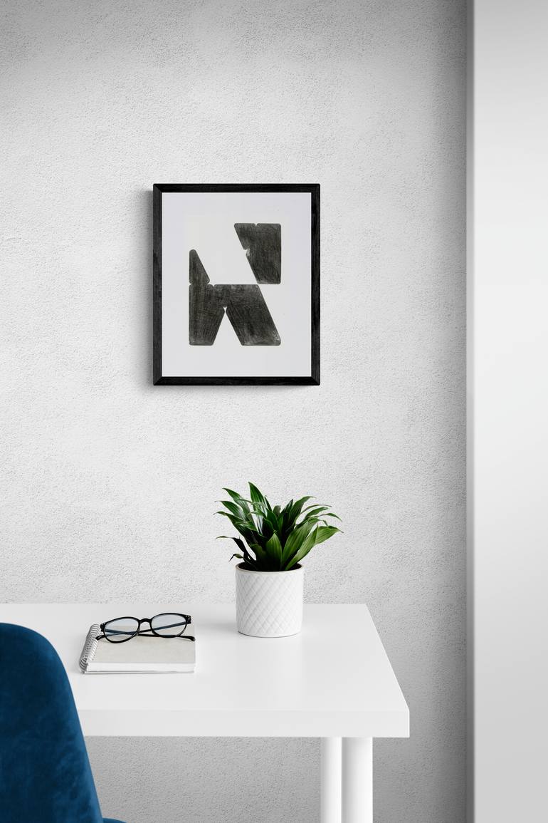 Original Algorithmic Abstract Drawing by Daniel Deluna