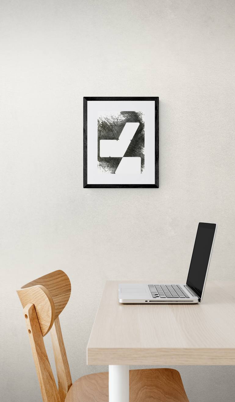 Original Algorithmic Abstract Drawing by Daniel Deluna