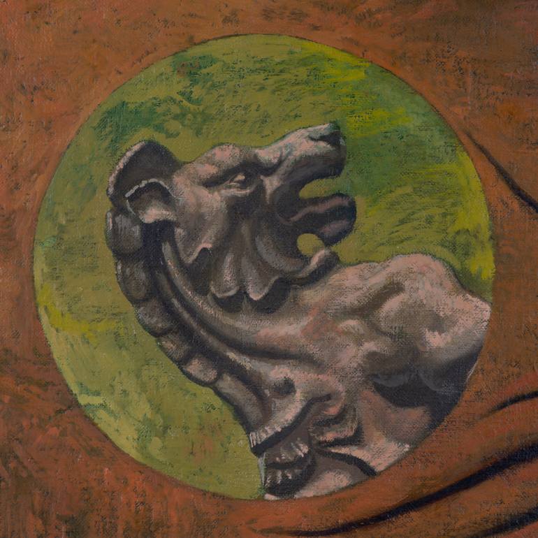 Original Figurative Classical mythology Painting by Juan Álvarez Cebrián