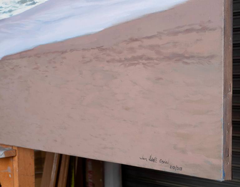 Original Figurative Beach Painting by Juan Álvarez Cebrián
