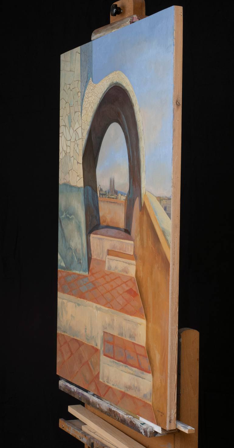 Original Figurative Architecture Painting by Juan Álvarez Cebrián