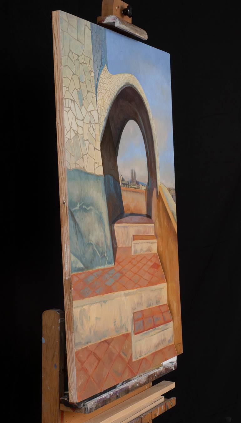 Original Figurative Architecture Painting by Juan Álvarez Cebrián