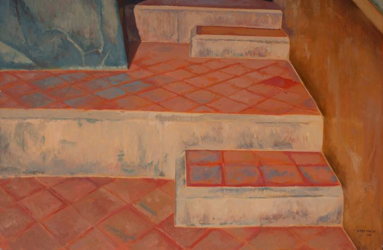 Original Figurative Architecture Painting by Juan Álvarez Cebrián