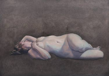 Original Realism Nude Paintings by Juan Álvarez Cebrián