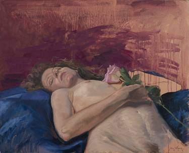 Print of Realism Nude Paintings by Juan Álvarez Cebrián