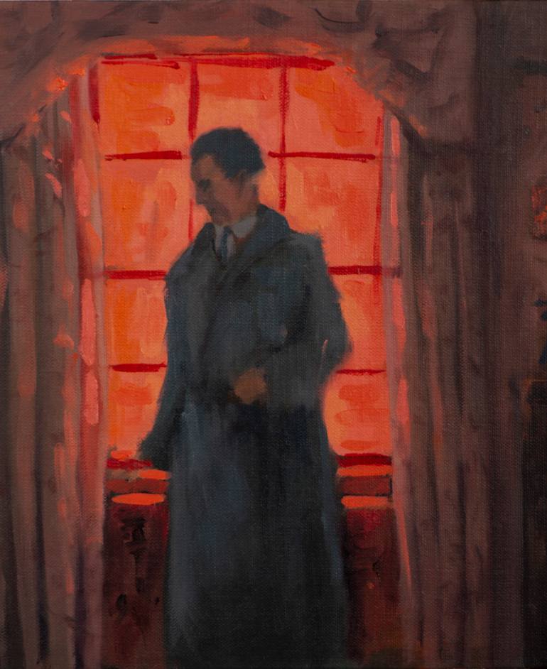 Original Figurative Men Painting by Juan Álvarez Cebrián