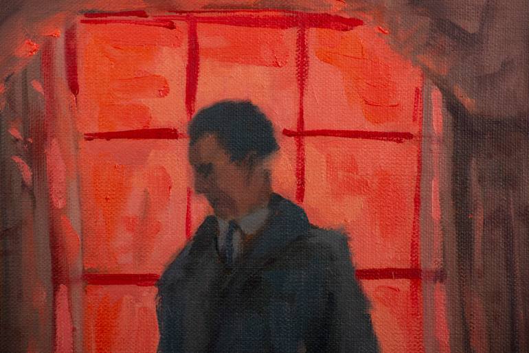 Original Figurative Men Painting by Juan Álvarez Cebrián