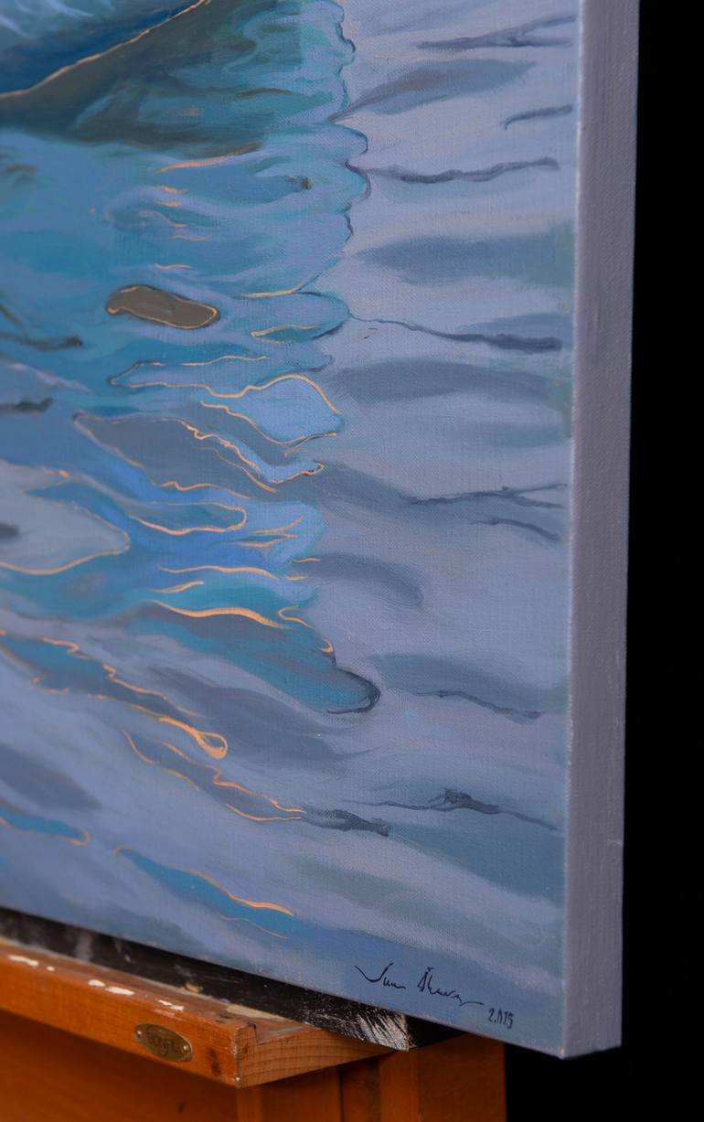 Original Realism Boat Painting by Juan Álvarez Cebrián