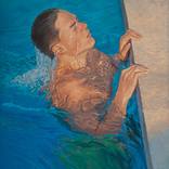 Boy in the pool by Juan Álvarez Cebrián