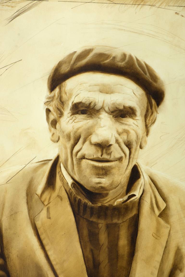 Original Photorealism Portrait Painting by Juan Álvarez Cebrián