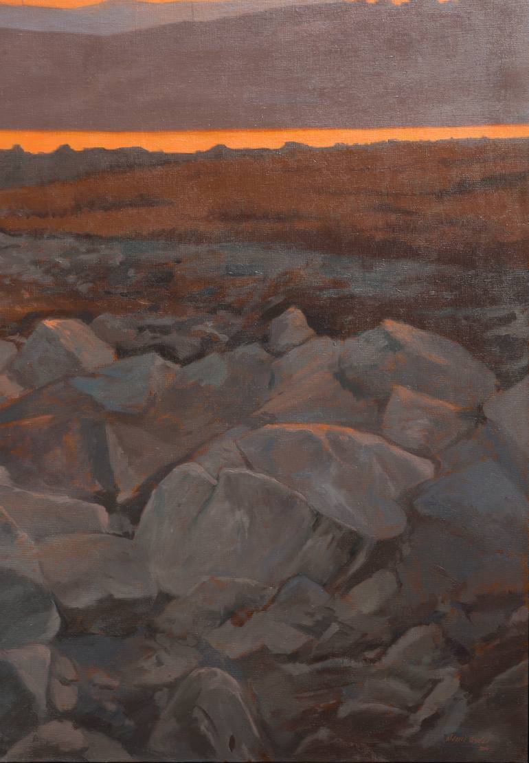 Original Realism Landscape Painting by Juan Álvarez Cebrián