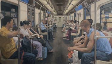 Original Realism People Paintings by Juan Álvarez Cebrián