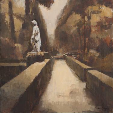 Original Figurative Landscape Paintings by Juan Álvarez Cebrián