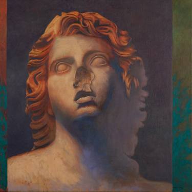 Original Figurative Classical mythology Paintings by Juan Álvarez Cebrián