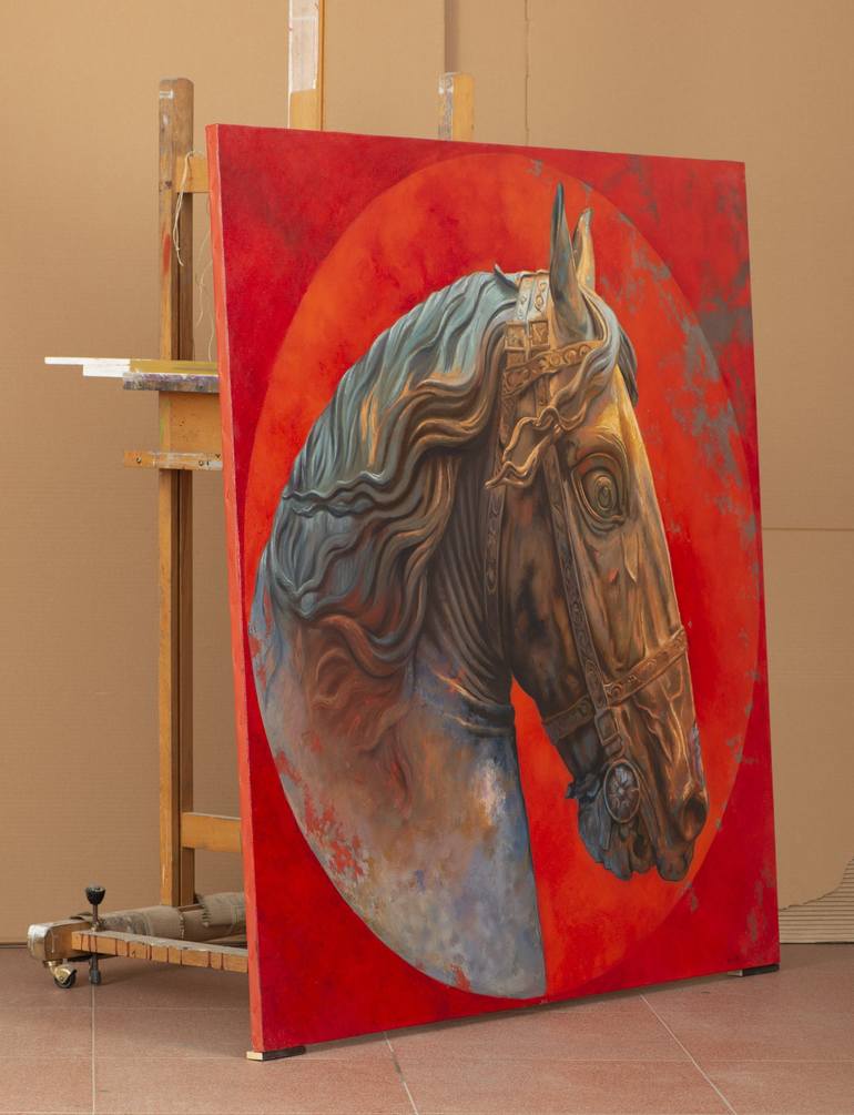 Original Horse Painting by Juan Álvarez Cebrián
