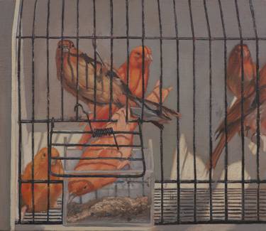 Original Figurative Animal Paintings by Juan Álvarez Cebrián