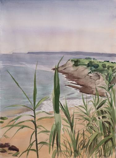 Print of Realism Seascape Paintings by Juan Álvarez Cebrián