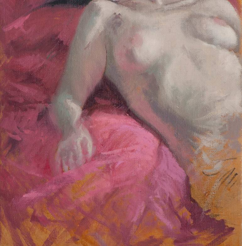 Original Nude Painting by Juan Álvarez Cebrián