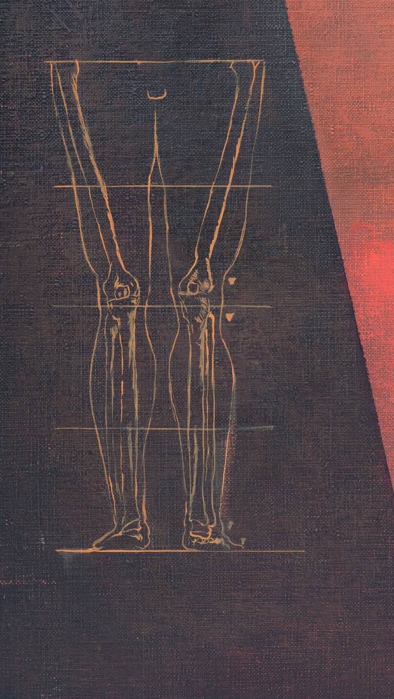 Original Conceptual Nude Painting by Juan Álvarez Cebrián