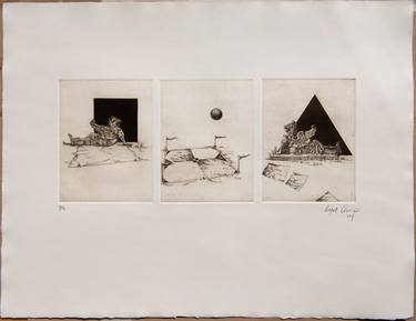 Original Surrealism Sports Printmaking by Juan Álvarez Cebrián