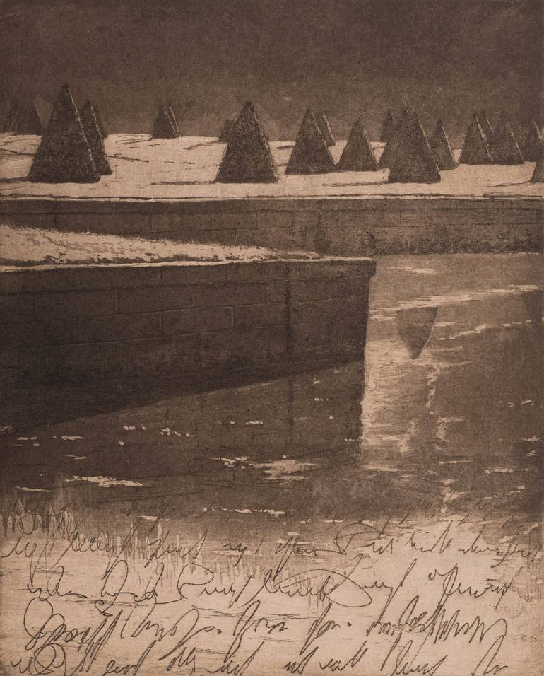 Original Landscape Printmaking by Juan Álvarez Cebrián