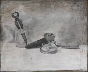 Original Realism Still Life Drawings by Juan Álvarez Cebrián