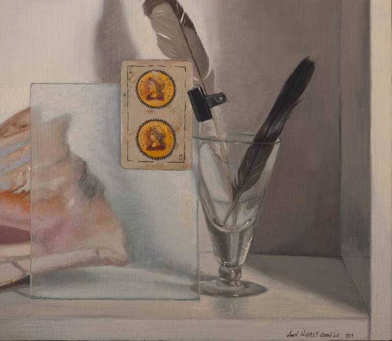 Original Realism Still Life Painting by Juan Álvarez Cebrián