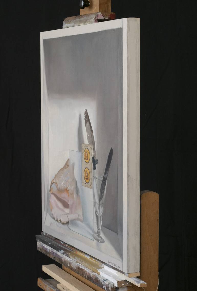 Original Realism Still Life Painting by Juan Álvarez Cebrián