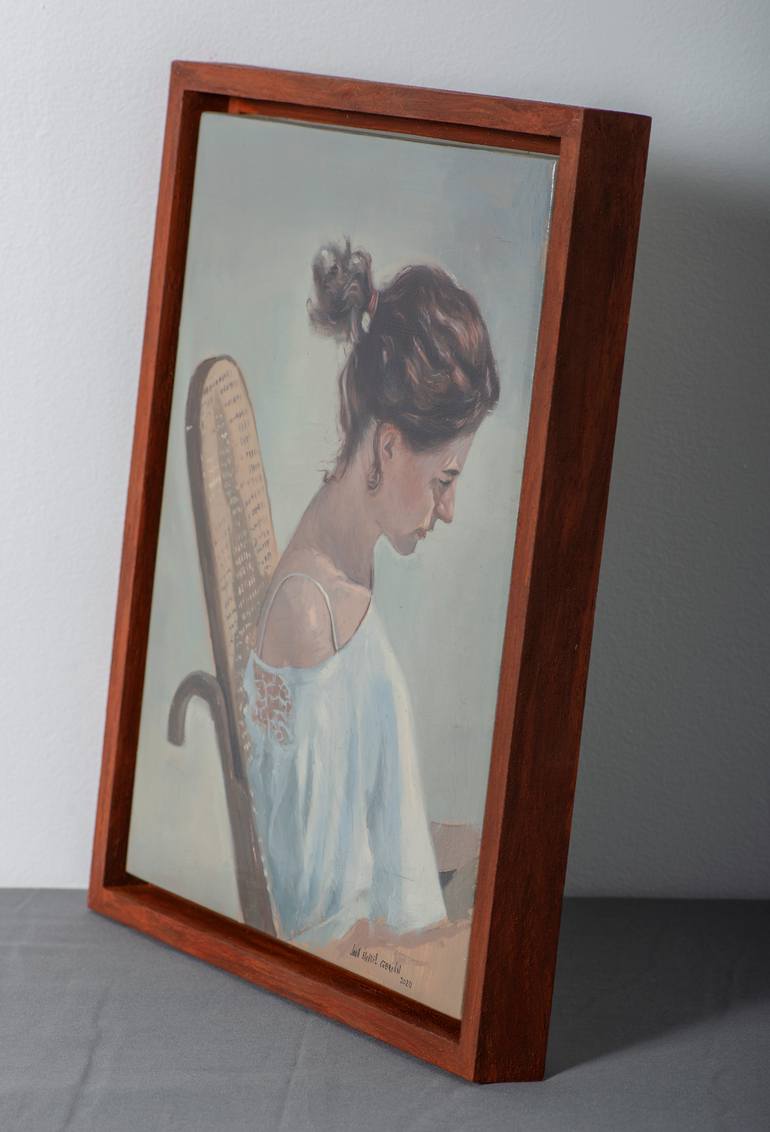 Original Figurative Women Painting by Juan Álvarez Cebrián