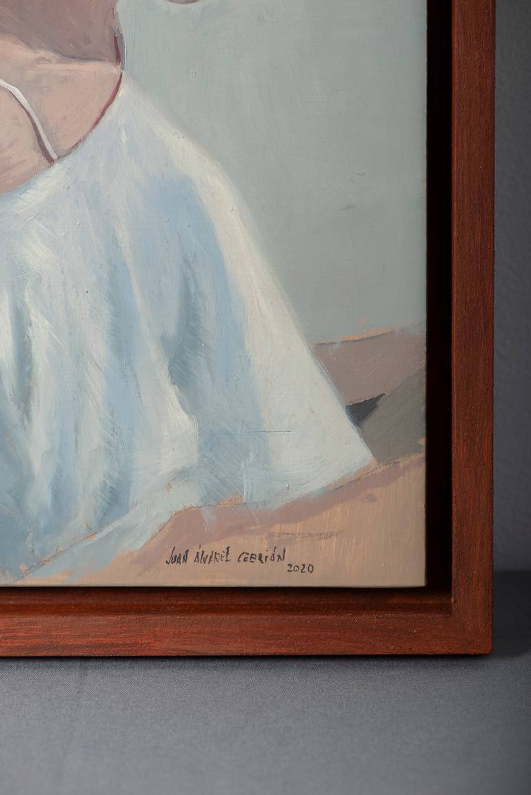 Original Figurative Women Painting by Juan Álvarez Cebrián