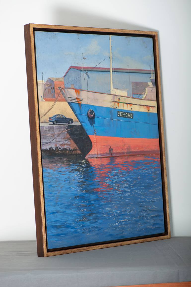 Original Figurative Boat Painting by Juan Álvarez Cebrián