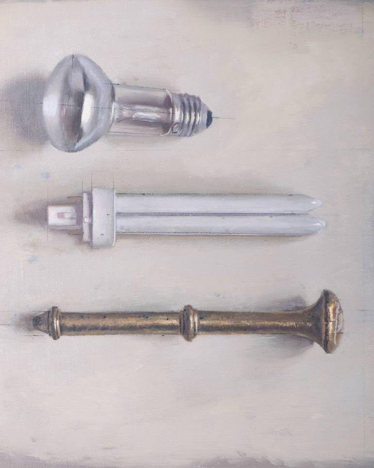 Original Realism Still Life Painting by Juan Álvarez Cebrián