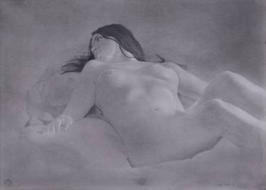Original Realism Nude Drawings by Juan Álvarez Cebrián