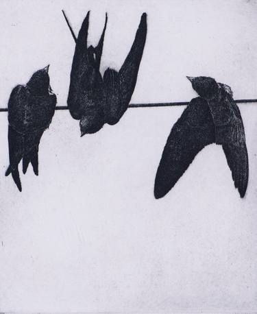 Original Figurative Animal Printmaking by Juan Álvarez Cebrián