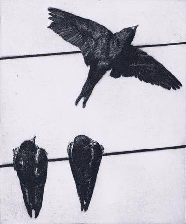 Original Figurative Animal Printmaking by Juan Álvarez Cebrián