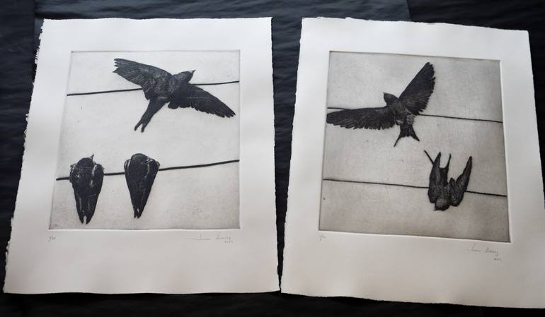 Original Figurative Animal Printmaking by Juan Álvarez Cebrián