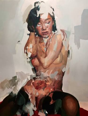 Original Abstract Nude Paintings by Benjamin Garcia