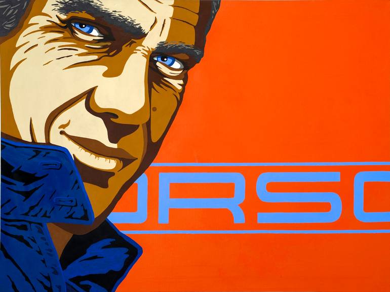 Original Famous Painting by Anthony Peplow  Pop Art Art on Canvas  Steve Porsche