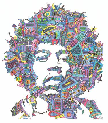 Jimi Hendrix Abstract thumb