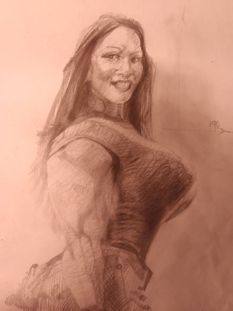 Denise Masino Drawing by Paulus Hoffman | Saatchi Art