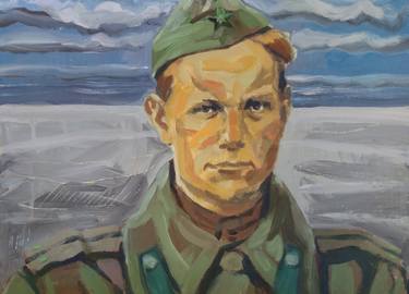 Original Portrait Painting by Paulus Hoffman